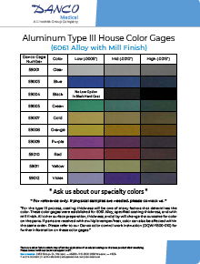 Aluminum Type III Color Samples Thumbnail
