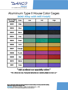 Aluminum Type II Color Samples Thumbnail